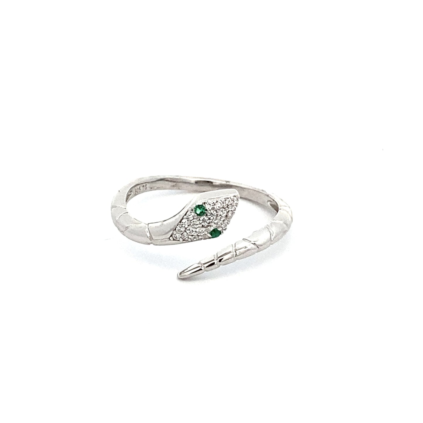 Snake Wraparound Ring Front View