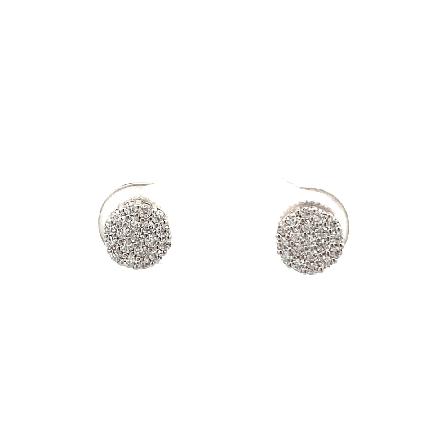 Round Zirconia Threaded Post Studs