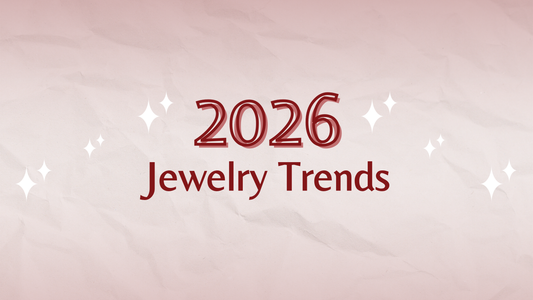 Banner that says "2026 Jewelry Trends" with gradient background.