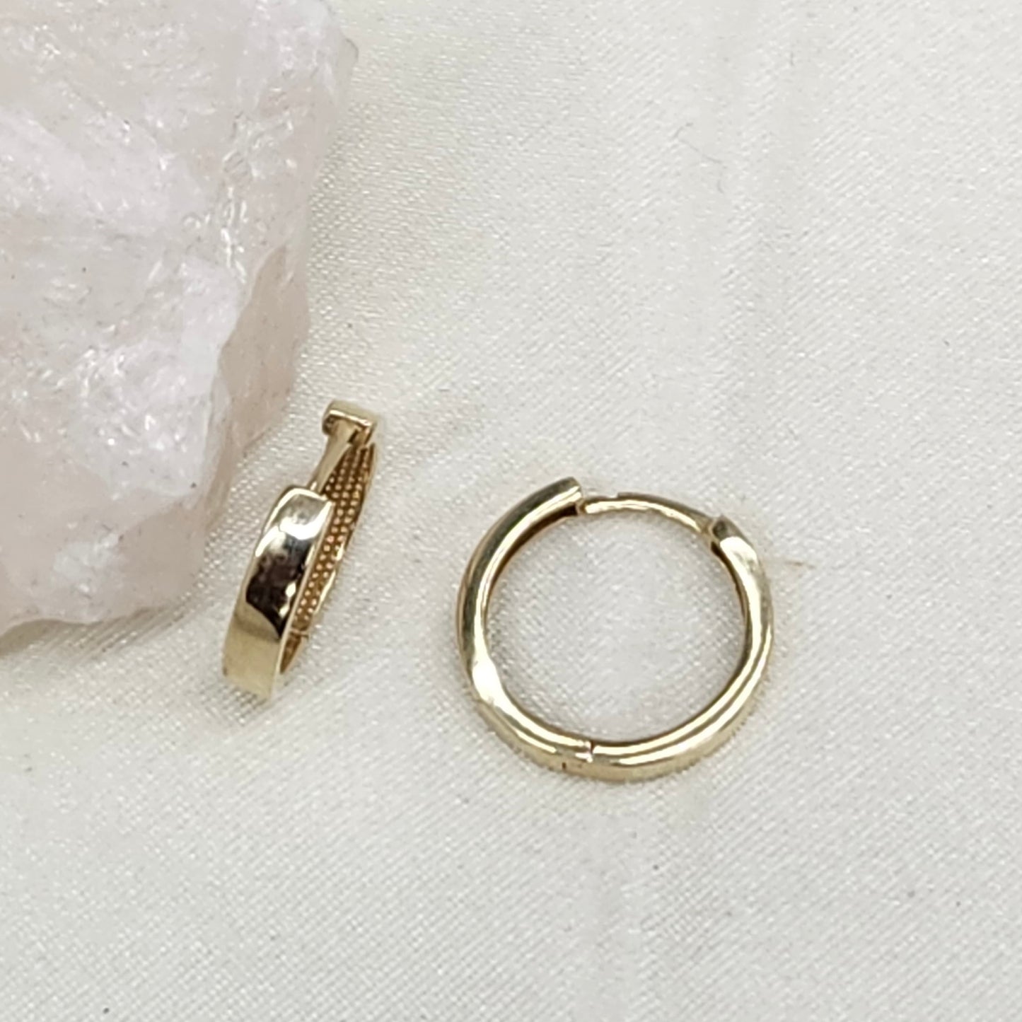 10K Yellow Gold 12mm Hoops