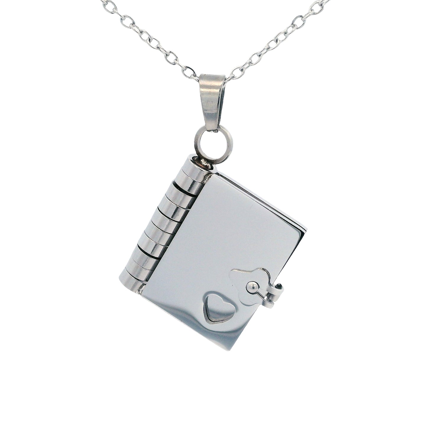 Stainless Steel Booklovers Necklace