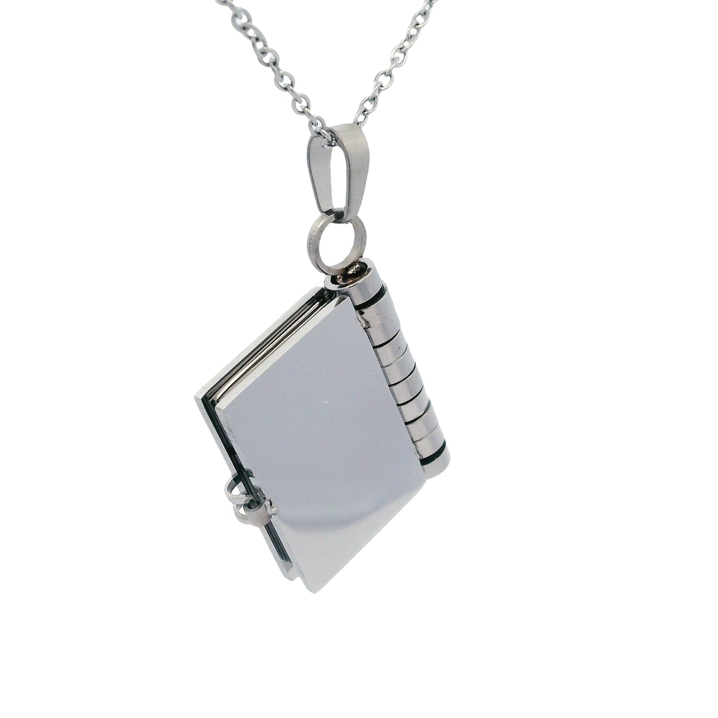 Stainless Steel Booklovers Necklace