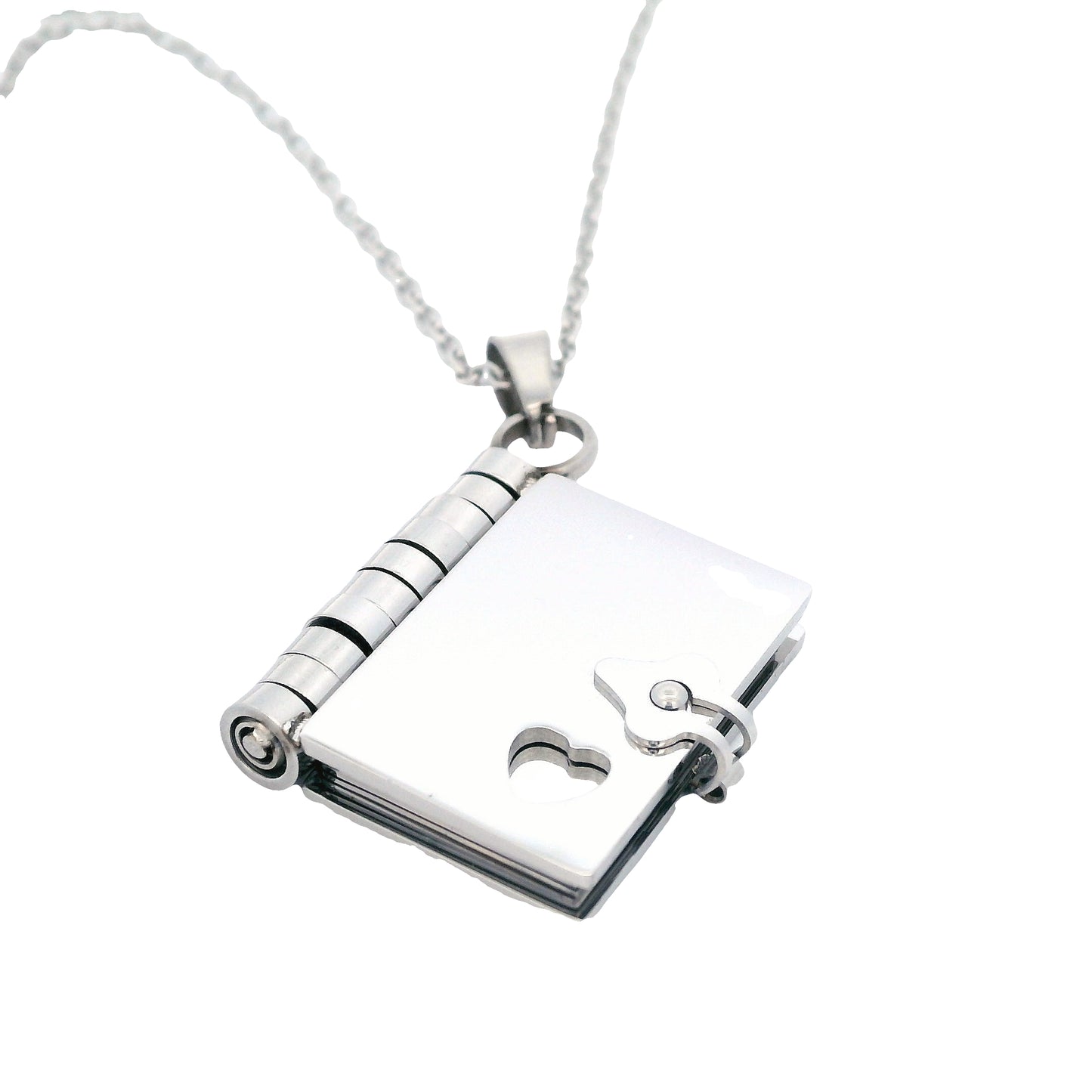 Stainless Steel Booklovers Necklace
